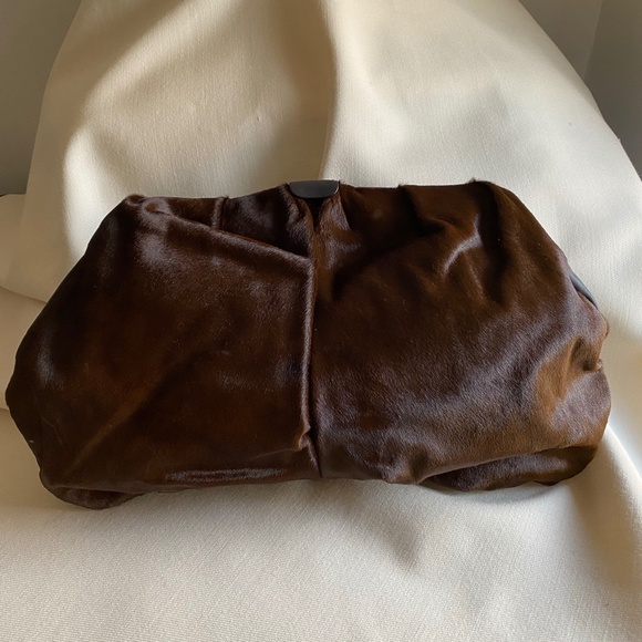 Margiela Brown Pony Hair Double Sided Clutch - Picture 10 of 15